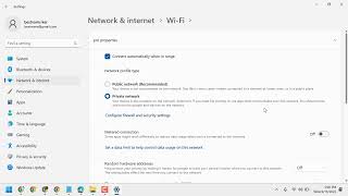 Find out whether your Network Profile is private or public in Windows 11