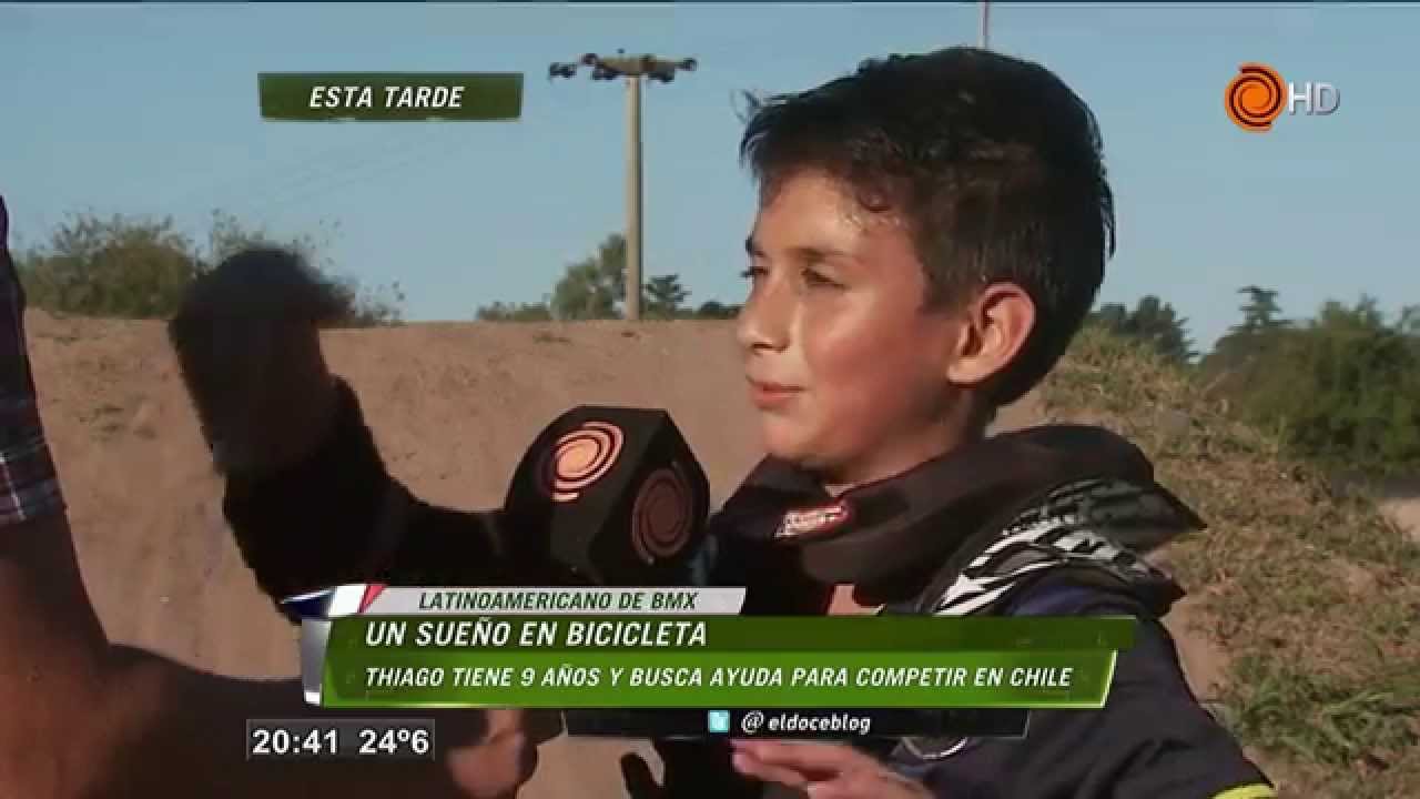 Thiago Peña la promesa del BMX con 9 años. Telenoche - YouTube