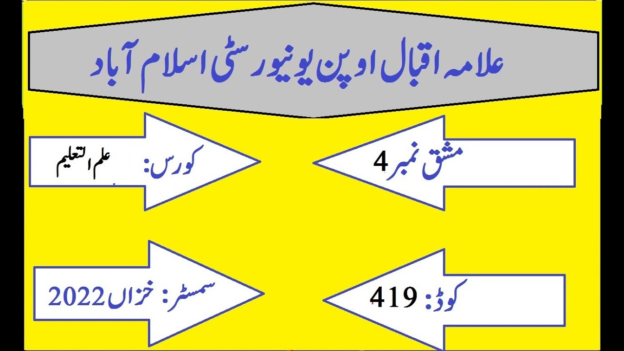 aiou solved assignment code 419 autumn 2022 pdf