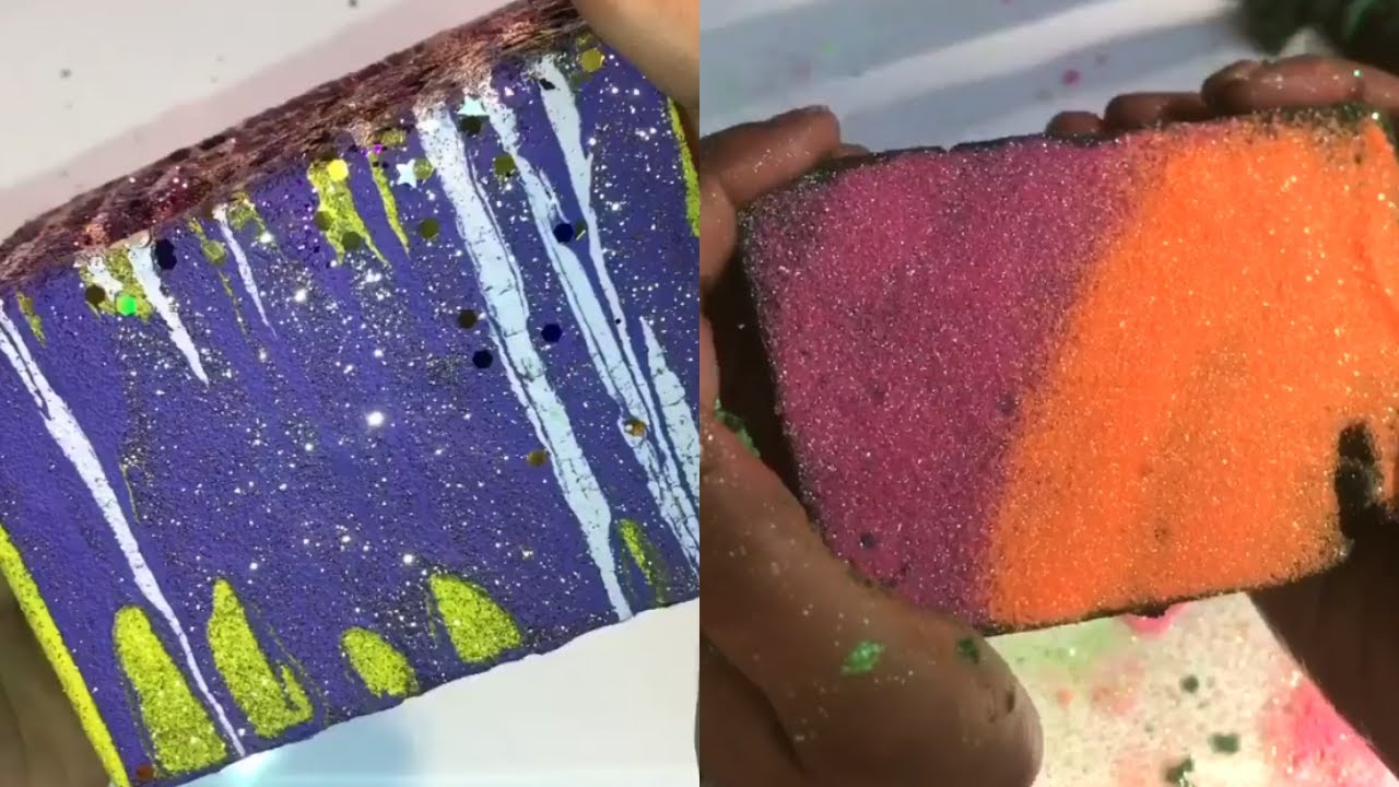Crushing DRY Floral Foam vs WET Floral Foam ASMR YouTube