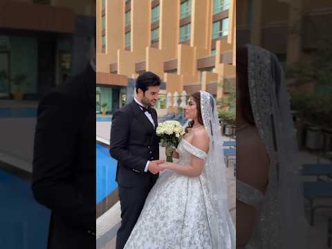 العريس متحمس يريد يبوس العروس خجلانة 