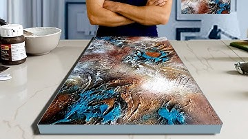Mastering TEXTURED ABSTRACT Art On Canvas / ACRYLIC Painting Tutorial For Beginners