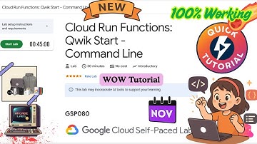 Cloud Run Functions: Qwik Start - Command Line | Complete Guide Updated #GSP080 #qwiklabsarcade2025