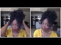 2 Minute Natural Hair Style Achieved on a Flat Twist| Msnaturallymary