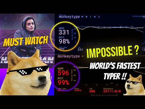 How 595 WPM looks on MonkeyType | Fast Typing with Python Script (Bot).