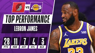 👑 LeBron James Was All Over The Floor In The Lakers Home Win!