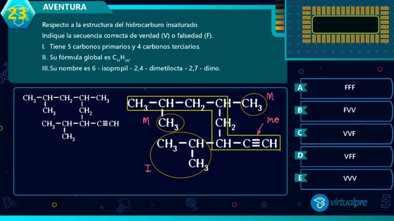 Hidrocarburos - Química - Academia Preuniversitaria ONLINE Virtual Pre