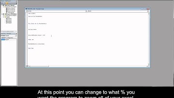 Excel Zoom Macro (Windows)