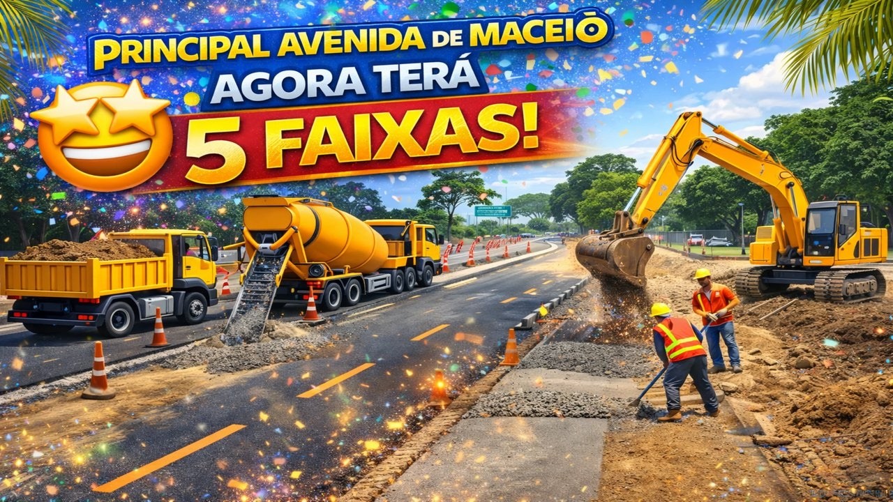 PRINCIPAL AVENIDA DE MACEIÓ  TERÁ 5 FAIXAS E PROMETE MELHORAR O TRÂNSITO DA PARTE ALTA!