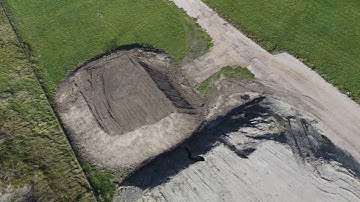 3D model for stockpile measurements (drone surveying) - Atmos UAV