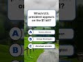 Which U.S. president appears on the $1 bill? #triviatime #dailyquiz