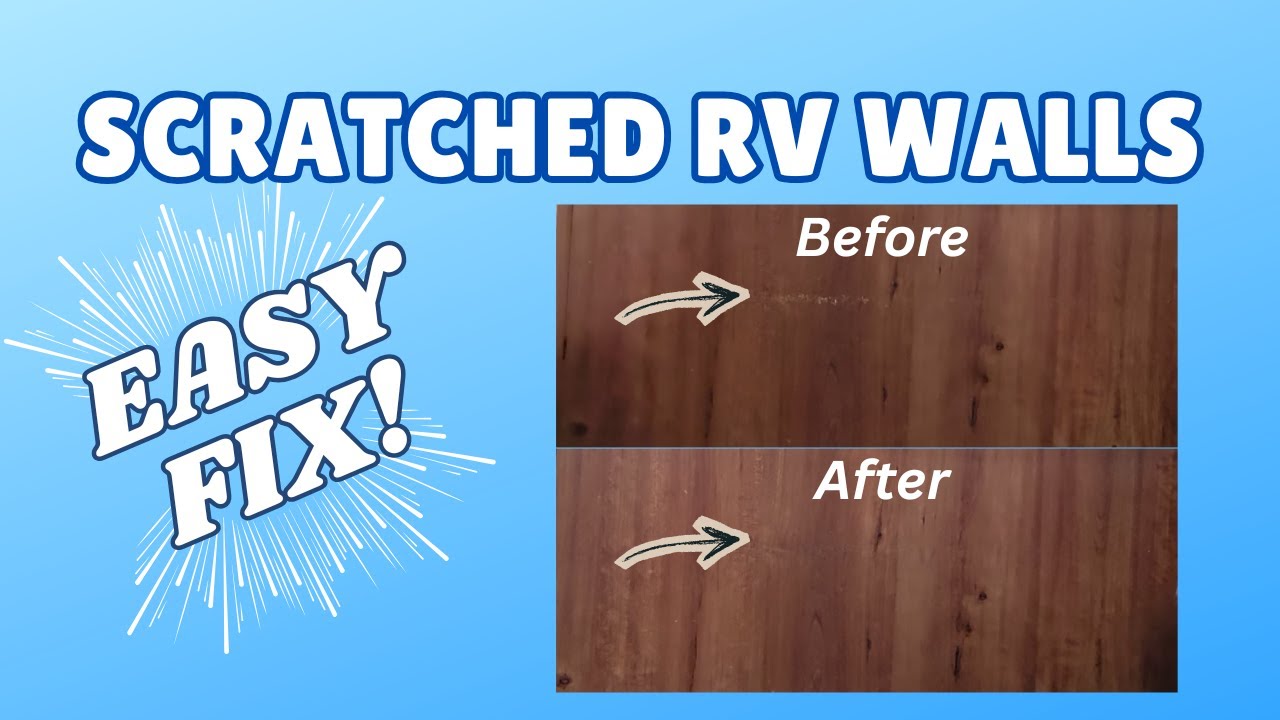 Fix Scratched RV Walls with Crayons - Genius Hack!