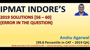 IPMAT Indore 2019 Question Paper Part 15 | IPMAT 2022 Preparation | IPMAT 2023 Preparation