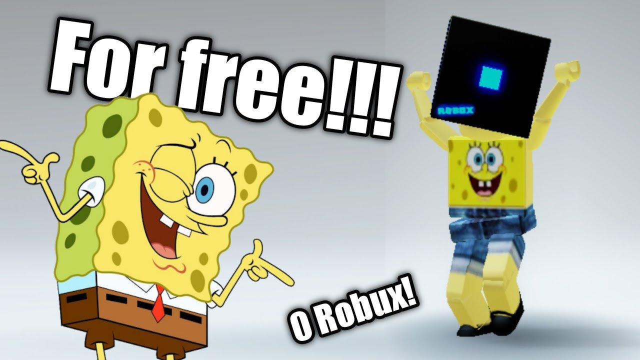 How Too Look Like Spongebob On Roblox For Free Youtube - spongebob t shirt roblox