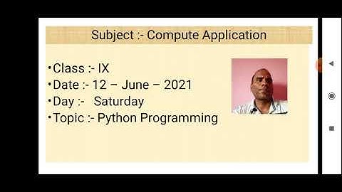 Class IX Computer Application 12 06 2021 By Mr  Praveen Singh