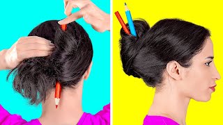 बढ़िया हेयर आइडिया || आसान हेयर टिप्स और DIY tricks 123 GO!