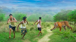 Tiger Attack Man in Forest | Royal Bengal Tiger Attack Fun Made Movie part 43