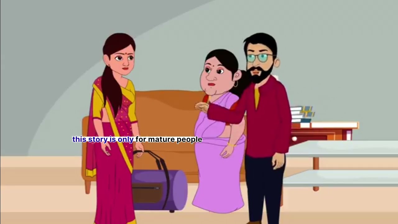 सास बहु के बीच live in relationship | Hindi Cartoon Video