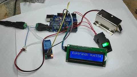 Kit Arduino Uno LCD Sensor Huella y Solenoide