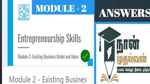 Entrepreneurship skills / Exiting business( Module-2 ) / 2nd year / Answer #naanmudhalvan