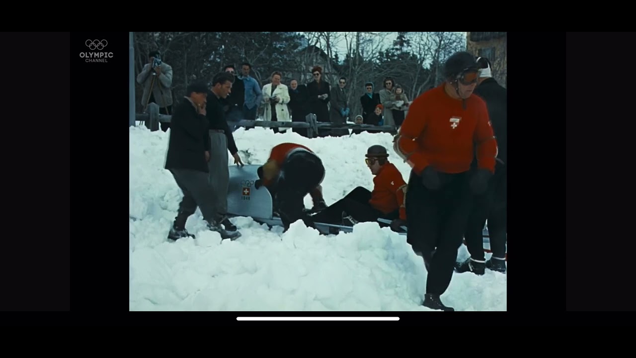 1948 Bobsled in St. Moritz, Switzerland