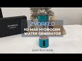 Zynaflo h2max hydrogen water bottle generator  quick start guide