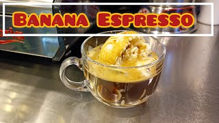 Barista training | espresso banana coffee | barista skills| How to make a banana espresso