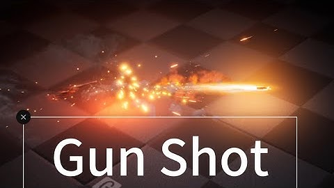 Gun Shot Tutorial-Visual Effect(VFX)-Unreal Engine5 Niagara