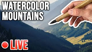 Watercolor Mountains - Live ??