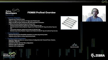 Zebra DevCon | FX9600-Industrial Ethernet Protocol | Part 2 | Zebra