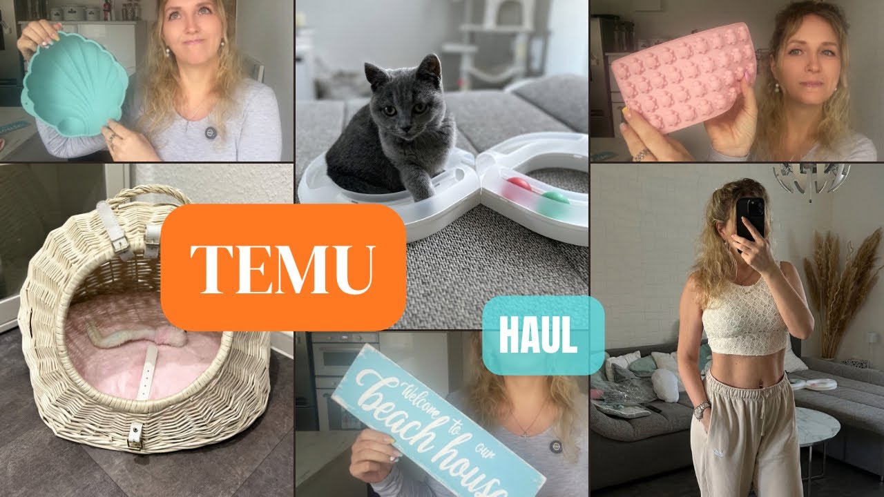 TEMU Haul - Beach 🐚🌸🌊 Kleidung & Katzen Spielsachen 🩷