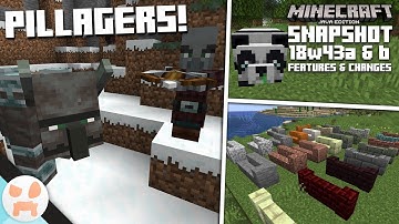 PILLAGERS, BEASTS, BLOCKS, & MORE! | 18w43a Snapshot - Minecraft 1.14