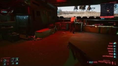 Cyberpunk 2077 Find The Agent In The Cinema (GLITCHED)