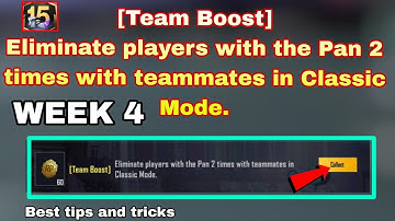 [TEAM BOOST] Eliminate Players With The Pan 2 Time With Teammates in Classic mode,