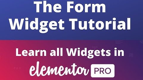 Form Widget in Elementor Pro | Elementor Pro Bangla Tutorial