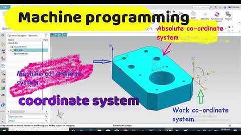 co-ordinate systems NX CAM