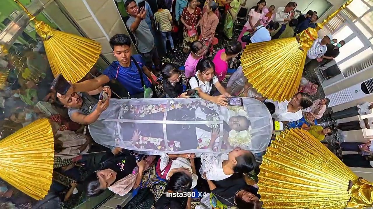 ကွယ်လွန်သူ ဘုရား၊သိမ်၊ကျောင်းရဟန်းဒါယိကာမကြီး(ဒေါ်သာညွန်ဦး) စစ်တွေမြို့အသက် ၇၆ နှစ် ၏ ဈာပနအခန်းအနား 