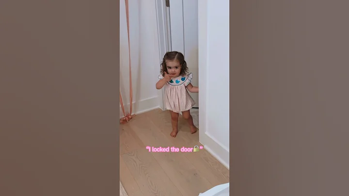 Toddler Learns How To Lock Her Door