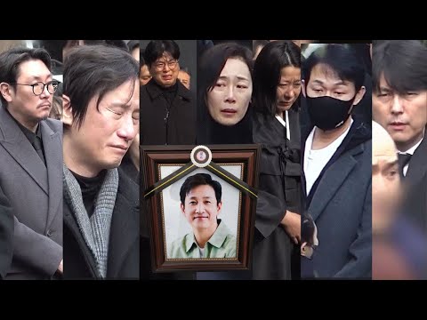 Video: Choking moment when colleagues sobbed during the moment of saying goodbye to Lee Sun Kyun