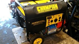 champion 4000 generator carburetor repair