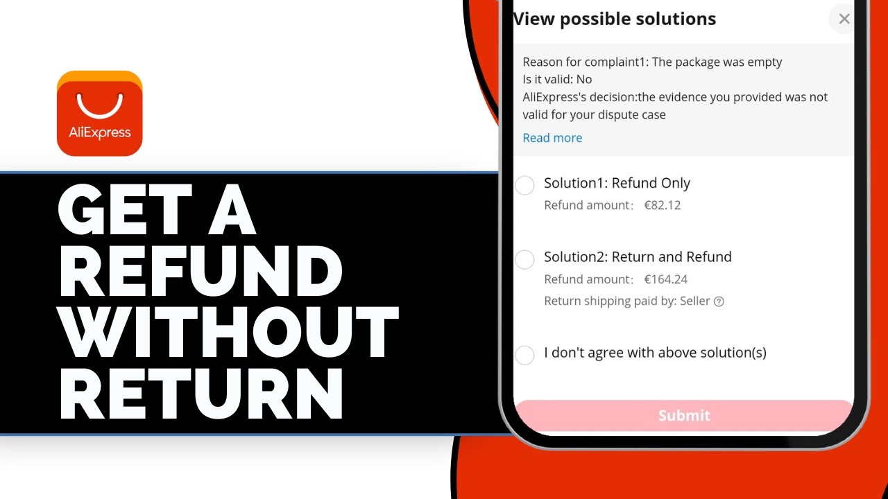 Как получить возврат денег без возврата на AliExpress (2025)
