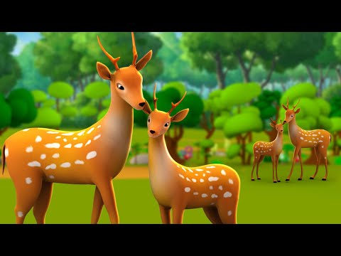Nadaan Hiran aur Sher 3D Animated Hindi Moral Stories for Kids नादान हिरण और शेर कहानी Lion Tales