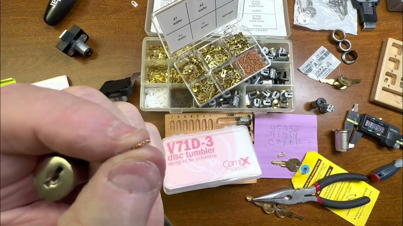 A quick and easy way to rekey a CompX Cam Lock YouTube