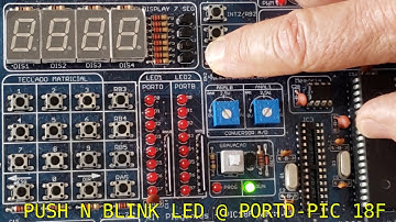 Pic 18 Push & Blink an LED -  PIC18F4520 - MikroC Pro for PIC - Episode#02