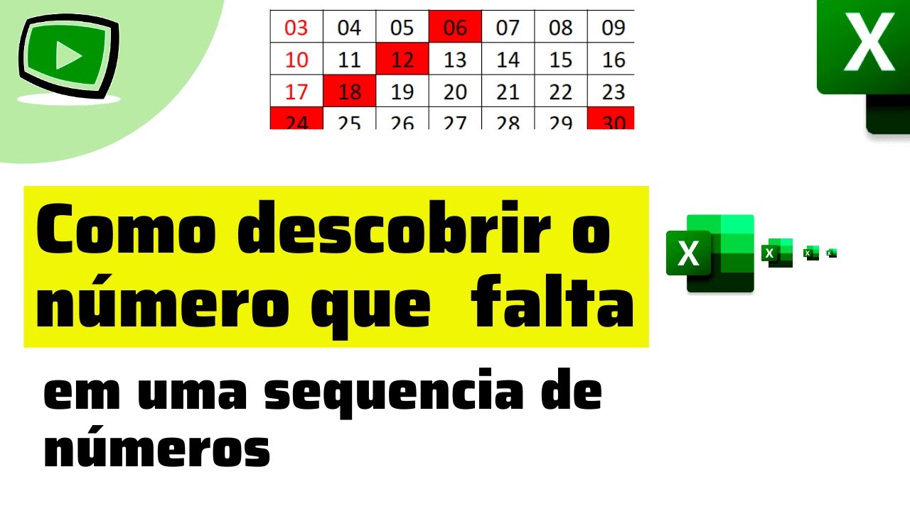 Como descobrir o número que falta em uma sequência de números - YouTube