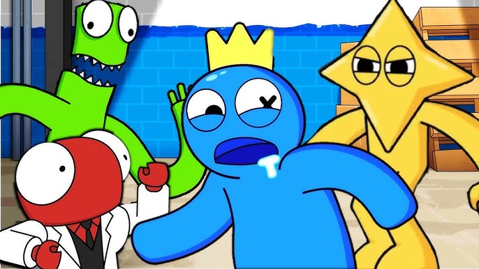 💙 BLUE's Beach Revenge! 🤣 #gametoons #rainbowfriends #rainbowfriends, Jared And Blue