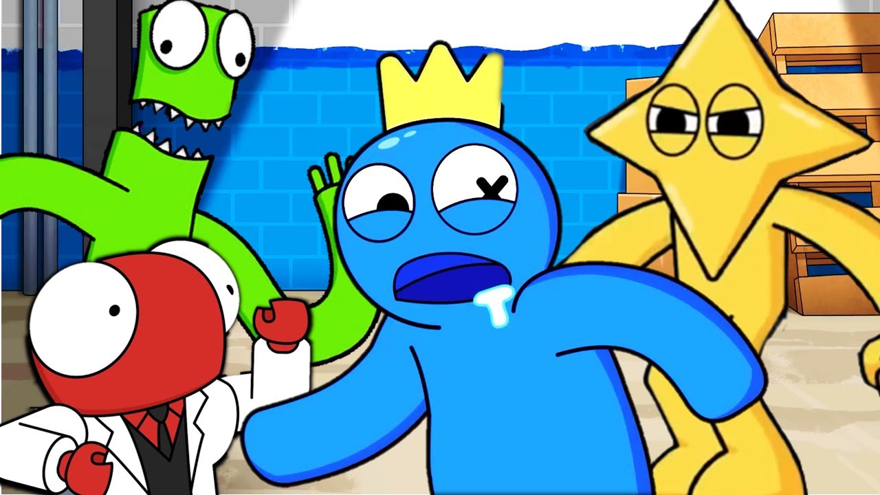 Rainbow Friends - Yellow Gets BUFF! Funny Cartoon Story Animation