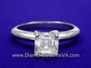 Asscher Cut Diamond Ring 1.10-carat Tiffany style ...