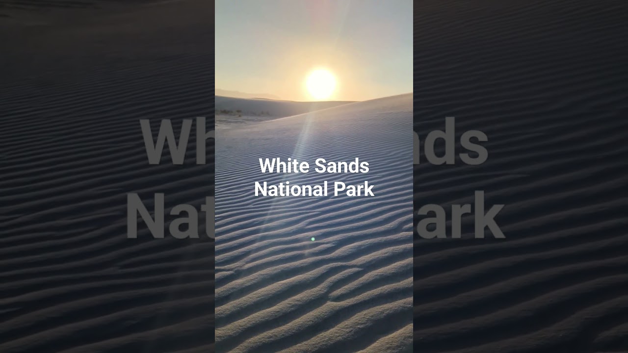 White sands national Park at sunset, stunning.