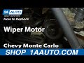 How to Replace Windshield Wiper Motor 2000-05 Chevy Monte Carlo